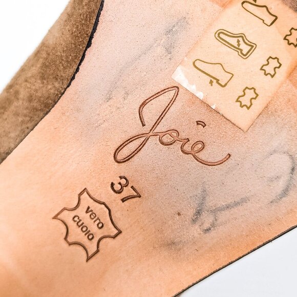 Joie Women Chap Taupe Soft Suede Tassel Slip-on Ankle Boots sz 7US EUR37 - Picture 8 of 8